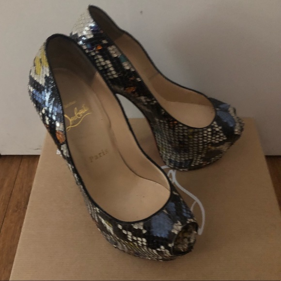 Christian Louboutin Highness 150 Python Butterfly - Picture 2 of 8